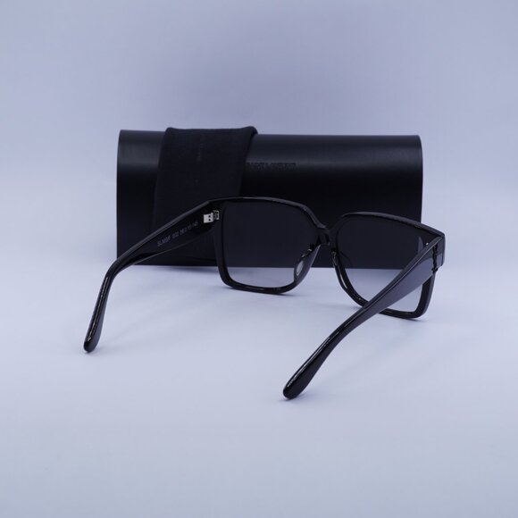 Saint Laurent SL M9/F 002 Square Sunglasses – Shiny Black - Picture 10 of 10